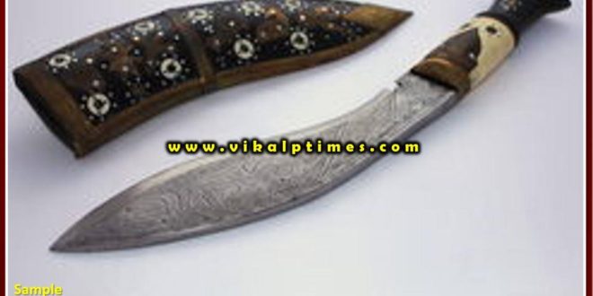Police arrested accused with illegal sharpened knife at gangapur city Sawai Madhopur