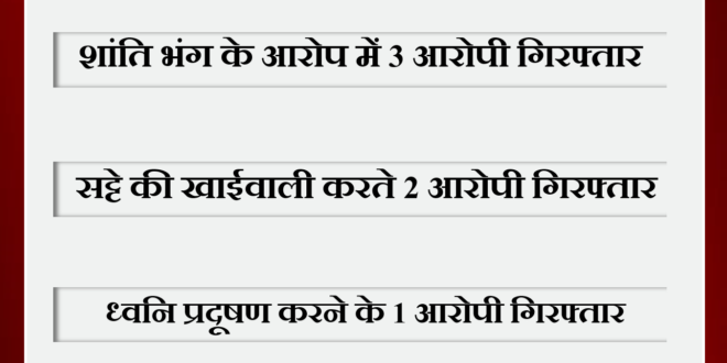Police arrested six accused from Sawai madhopur
