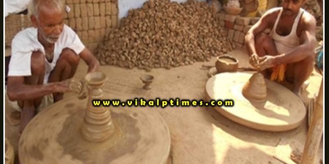 preparation for diwali started making clay lamps on the festival of light