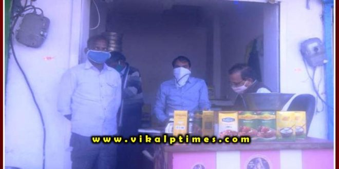 Ghee samples from three shops for inspection