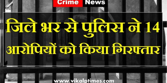 Police arrested 14 accused from sawai madhopur