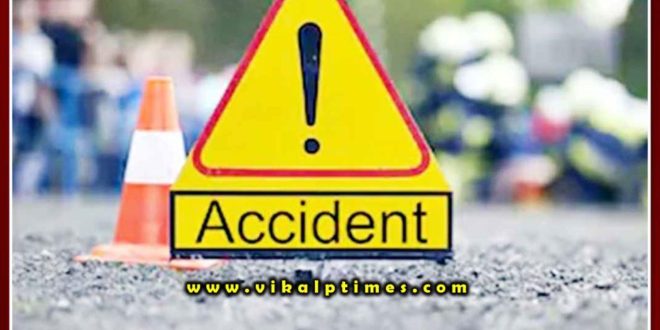 Bike rider died on the spot in a road accident in gangapur city