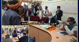 Collector listened problems of people in public hearing