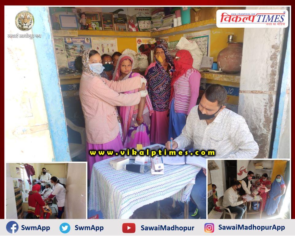 vaccination sessions Organized in sawai madhopur