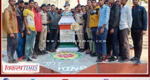 NCC cadets paid tribute to the martyrs in Sawai Madhopur