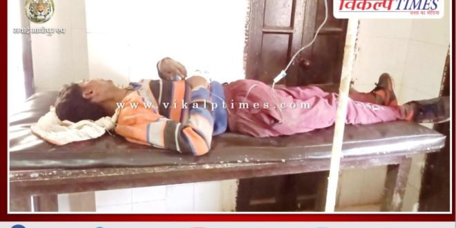 Youth injured after falling from roof of bus in khandar sawai madhopur