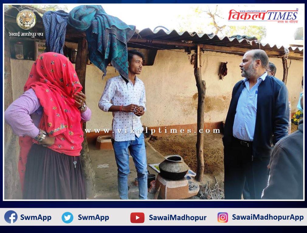 Collector inspected the works of the beneficiaries of PM Housing Scheme on the spot