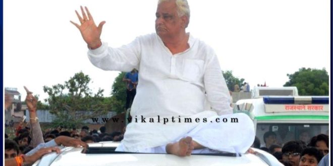 Dr. Kirori Lal Meena will reach malarna dungar regarding Sat Singh murder case