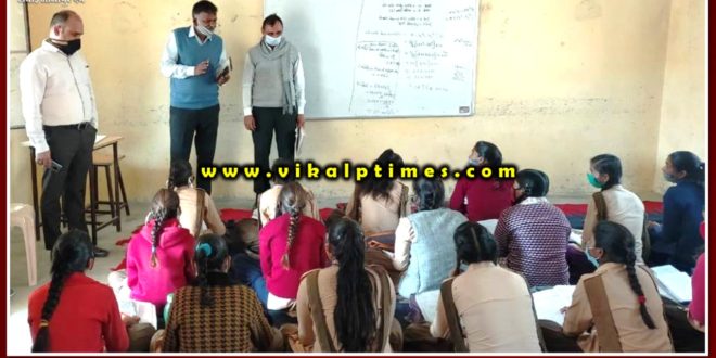 SDM inspected school and Anganwadi center in Sherpur-Khilchipur Sawai Madhopur
