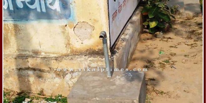 Taps installed at a cost of millions of rupees are dry in khandar Sawai Madhopur