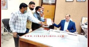 ifwj Sawai madhopur submitted Memorandum to Collector for allotment of residential plots to journalists