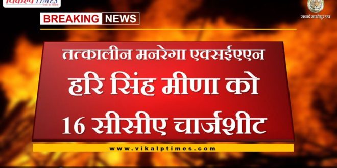16 CCA Chargesheet to the MNREGA XeN Hari Singh Meena