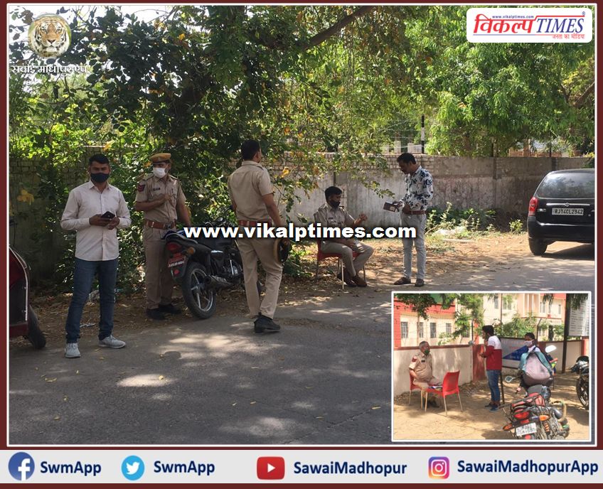 Challans are being deducted for drivers who violate traffic rules in sawai madhopur