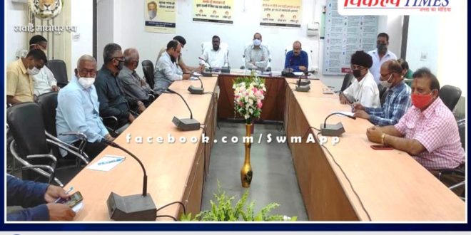 District level peace committee meeting organized in sawai madhopur