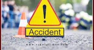 Pickup and bike accident in bike driver death in Gangapur