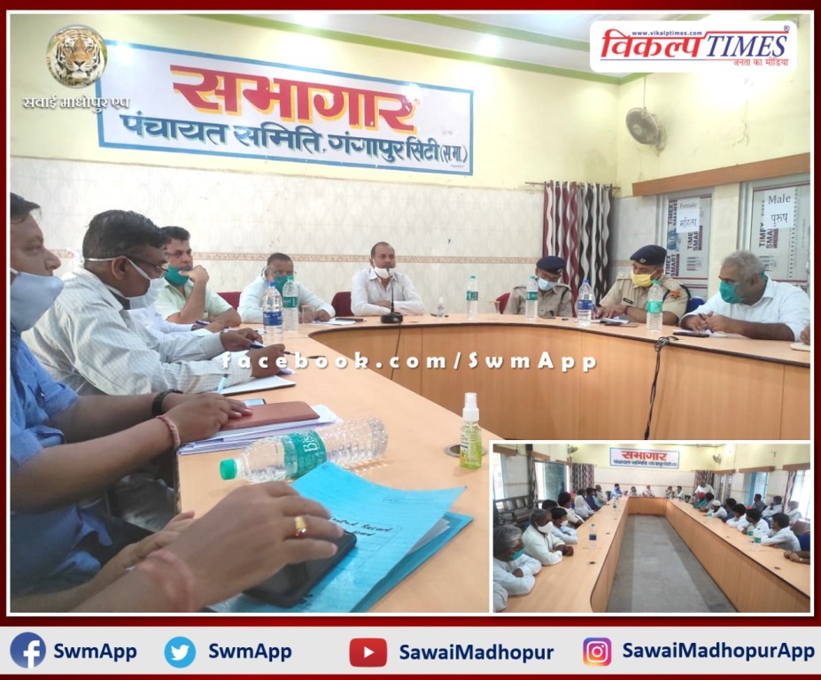 Collector took meeting of block level officials in gangapur city