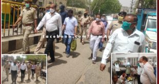 District Collector set out on foot march in gangapur
