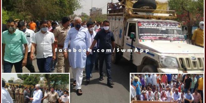 Dr. Kirodi Lal Meena protest in jaipur on dausa pujari death matter