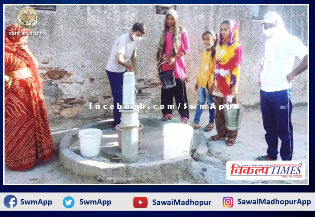 People are worried due to not getting drinking water in Shivad Sawai Madhopur