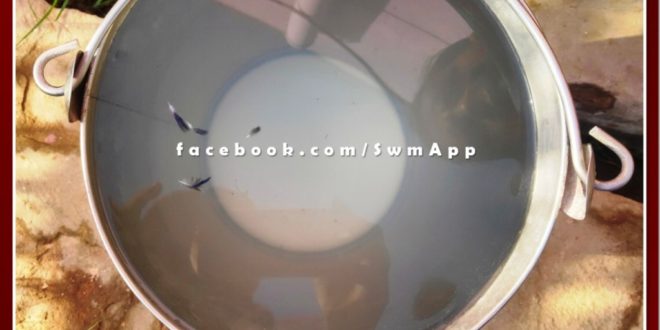 Pigeon wings coming with water in tap supply in Sawai madhopur