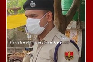 Sawai Madhopur SP Sudhir Chaudhary goes out on inspection of the cradle of Corona Guideline