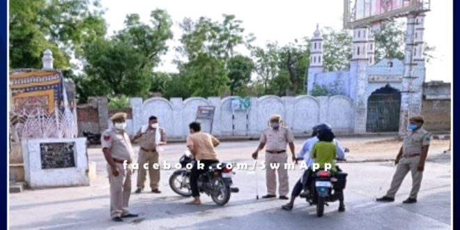 715 people challaned for violating the Corona Guideline in Sawai madhopur