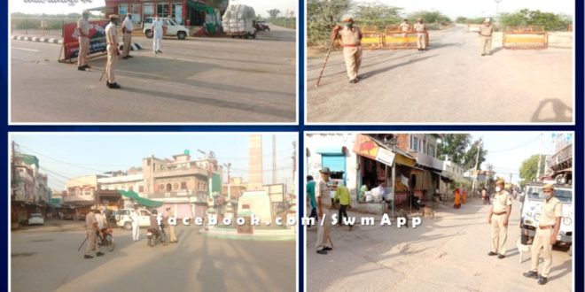 727 people challaned for violating the Corona Guideline in Sawai Madhopur