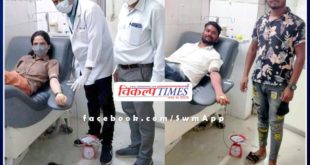 Blood donors are always ready even in the Corona era in Sawai Madhopur