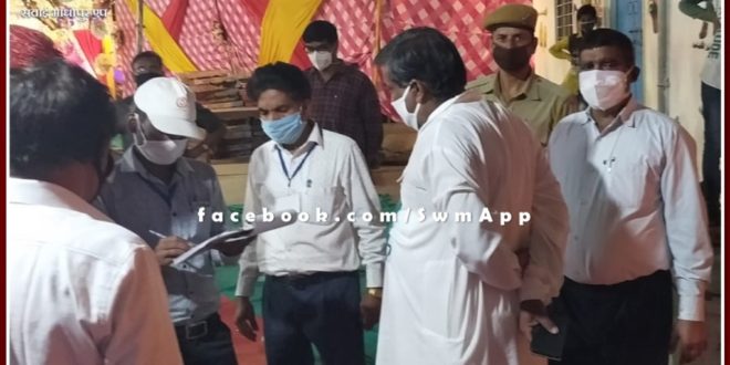 Cut challan for not having social distancing in two marriage ceremonies