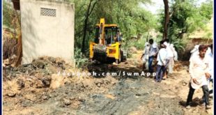 Made the road smooth by removing many years old encroachment in batoda sawai madhopur