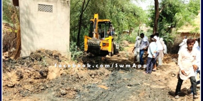 Made the road smooth by removing many years old encroachment in batoda sawai madhopur