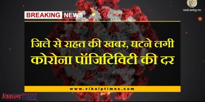 News of relief from sawai madhopur, corona positivity rate started to decrease
