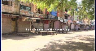 Police closed grocery shops in sawai madhopur