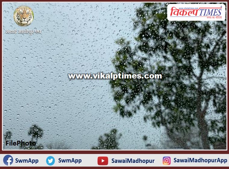 Weather Update Alert issued for light rain in the sawai madhopur with strong winds