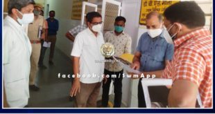 sawai madhopur Collector inspected oxygen plant in general hospital