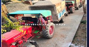 Police seized 6 tractor-trolleys filled with illegal gravel transport in sawai madhopur