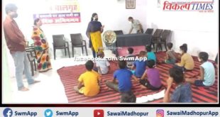 Shweta Gupta, secretary of the District Legal Services Authority, did monthly inspection of the children's home in sawai madhopur