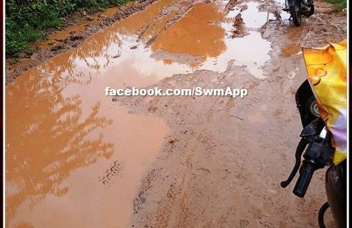 Invitation to accidents due to bad road in sawai madhopur