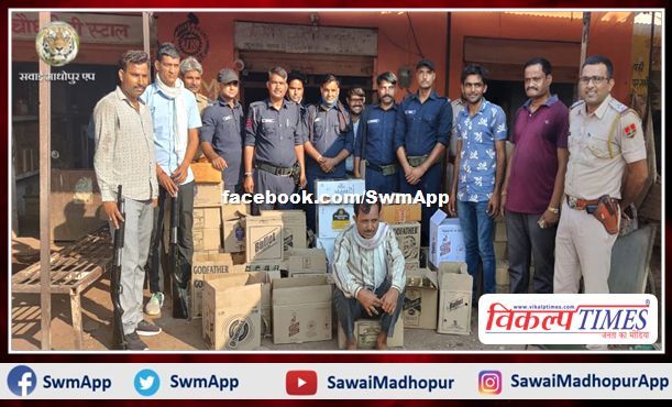 One accused arrested with 528 liters of illegal handcuff liquor