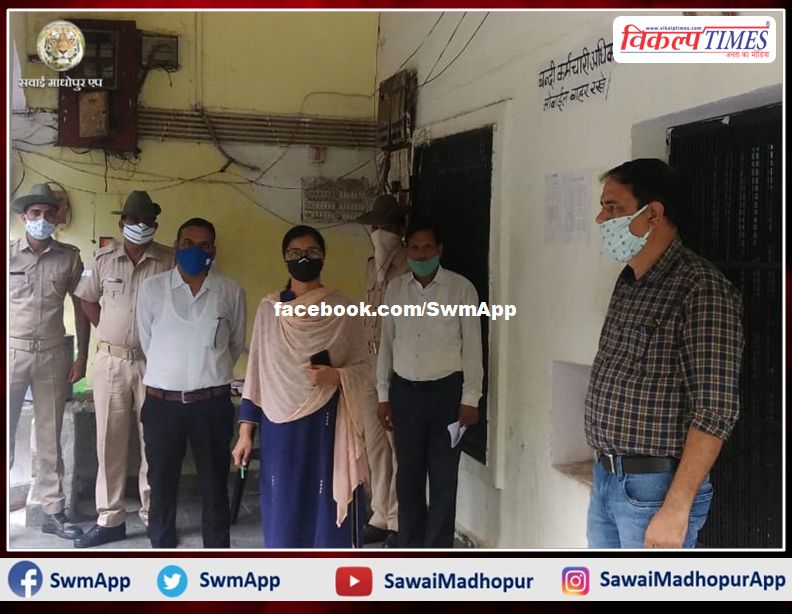 Team of Jail Visitor did weekly inspection of District Jail in sawai madhopur