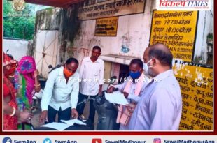 Collector inspected the cleanliness in sawai madhopur