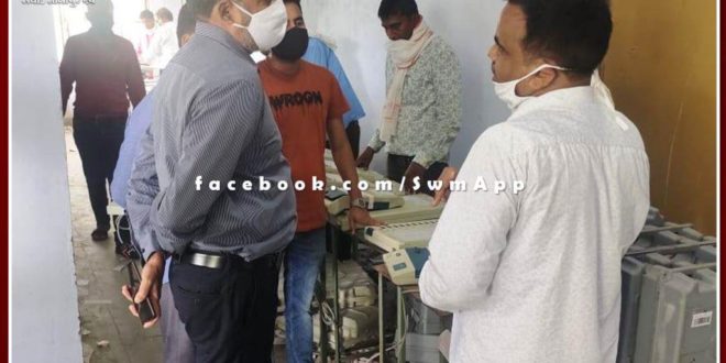 Collector inspected the first level checking work of EVM