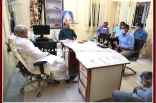 District in-charge minister Parsadi Lal Meena reached Baunli. Review of the conditions of rain and excessive rainfall in Sawai madhopur