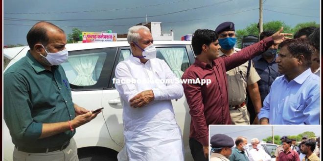 District in-charge minister took stock of excessive rain affected Surwal, Mega Highway, Bhagwatgarh Tirahe