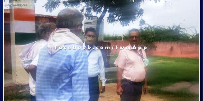 Election observer inspection of polling stations in sawai madhopur