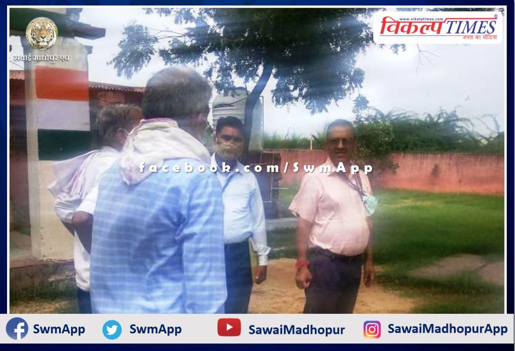 Election observer inspection of polling stations in sawai madhopur