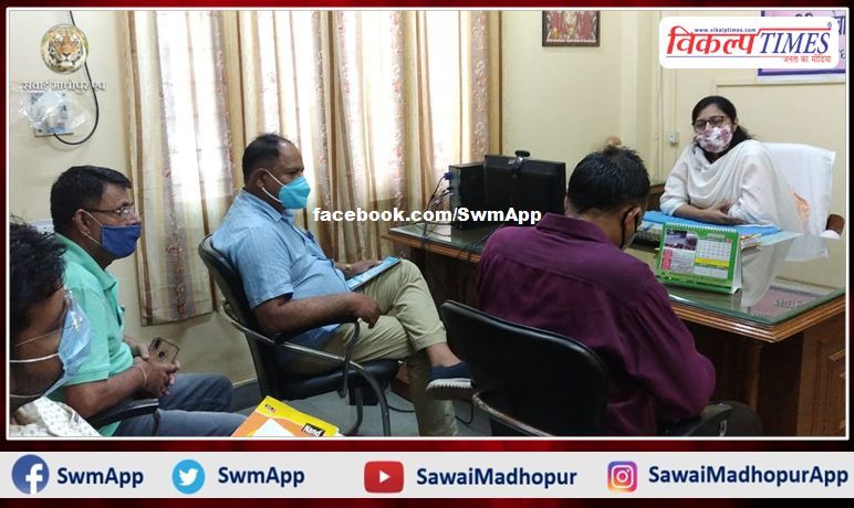 Meeting organized regarding successful implementation of tree plantation campaign in sawai madhopur