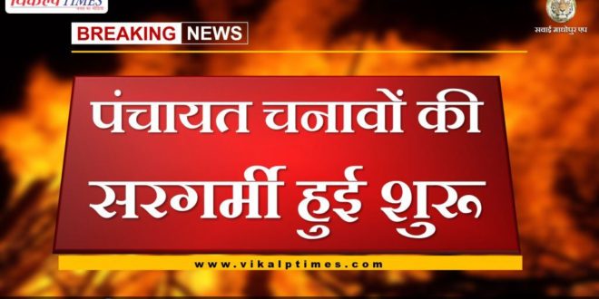 Panchayat elections nomination started in sawai madhopur