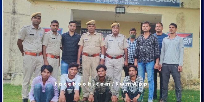 Police arrested four accused of theft in sawai madhopur