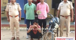 Police continuous action against vehicle thieves, another vicious vehicle thief arrested in gangapur